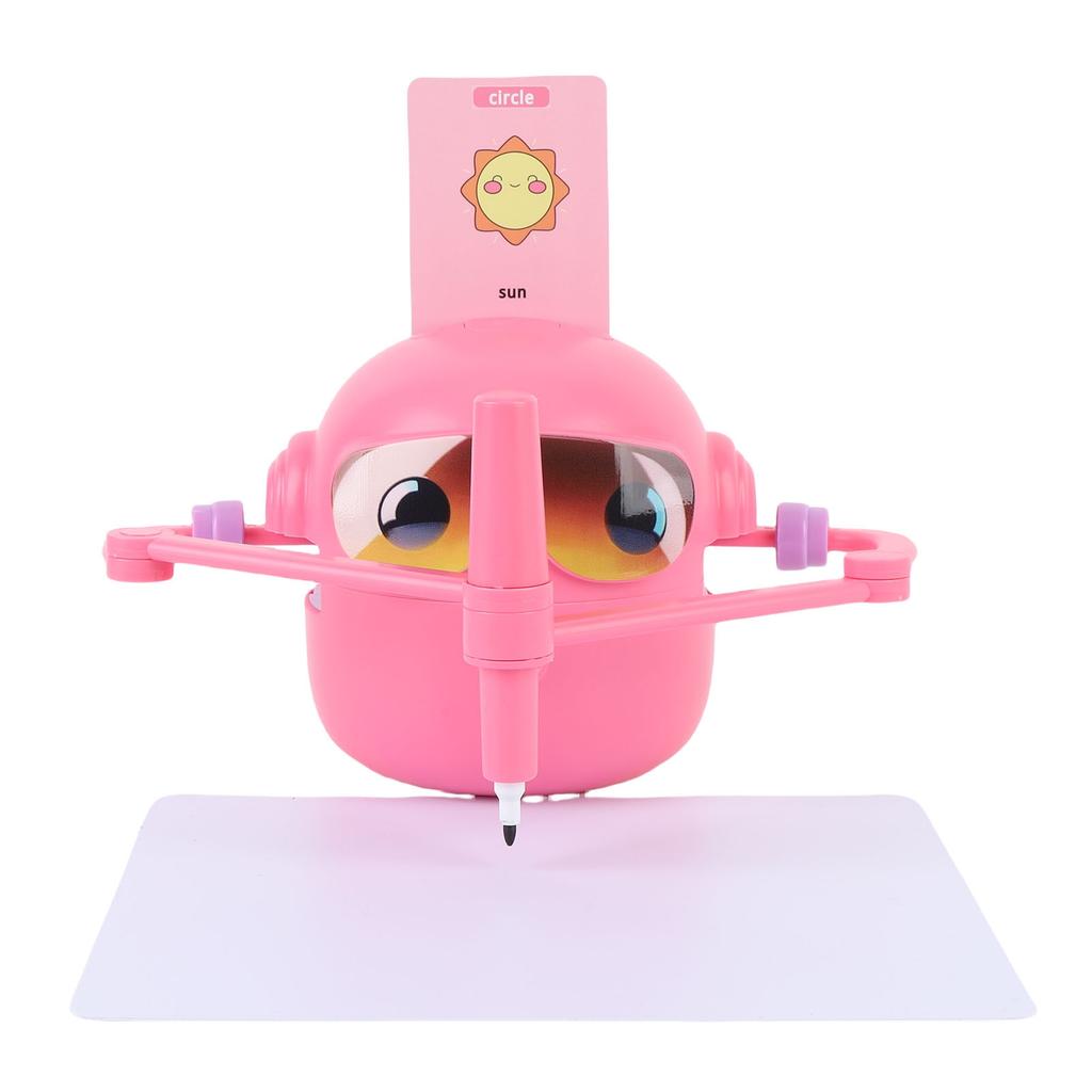 Kids Drawing Robot Interactive Educational Auto Drawing Robot with 100 Cards 12 Color Pens for Boys Girls Preschool Lrning