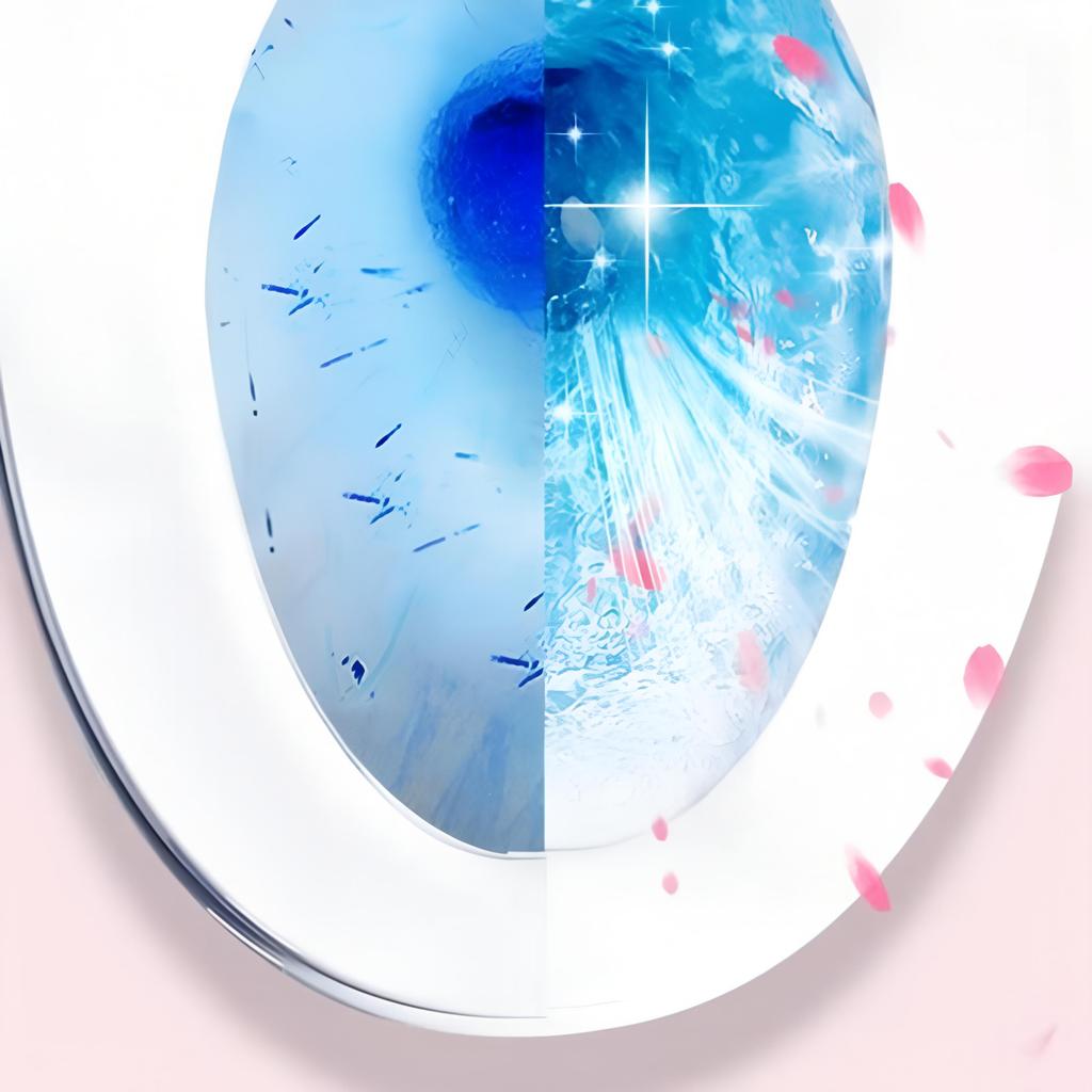 Two Tone Bubble Toilet Cleaner Rose Fragrance Toilet Cleaning Agent Long-Lasting Deodorizers and Retaining Fragrance