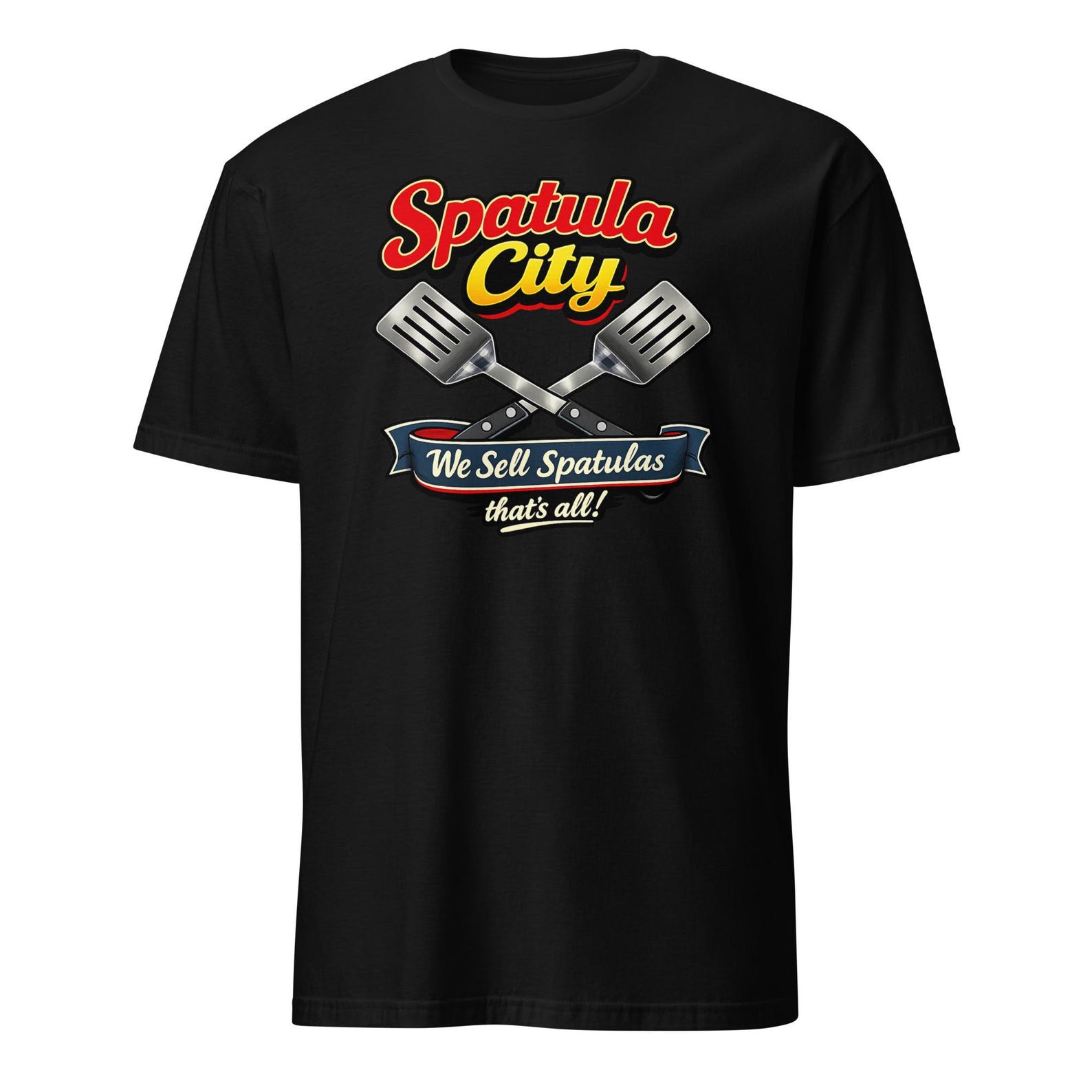 Spatula City T-Shirt - Funny 80 s Movie Quote T-shirt, Unisex M