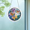 Akrylové puzzle Suncatcher Barevné kočky Motýli Květiny Závěsná ozdoba na okno Styl vitráže DIY sada Suncatcher pro dospělé