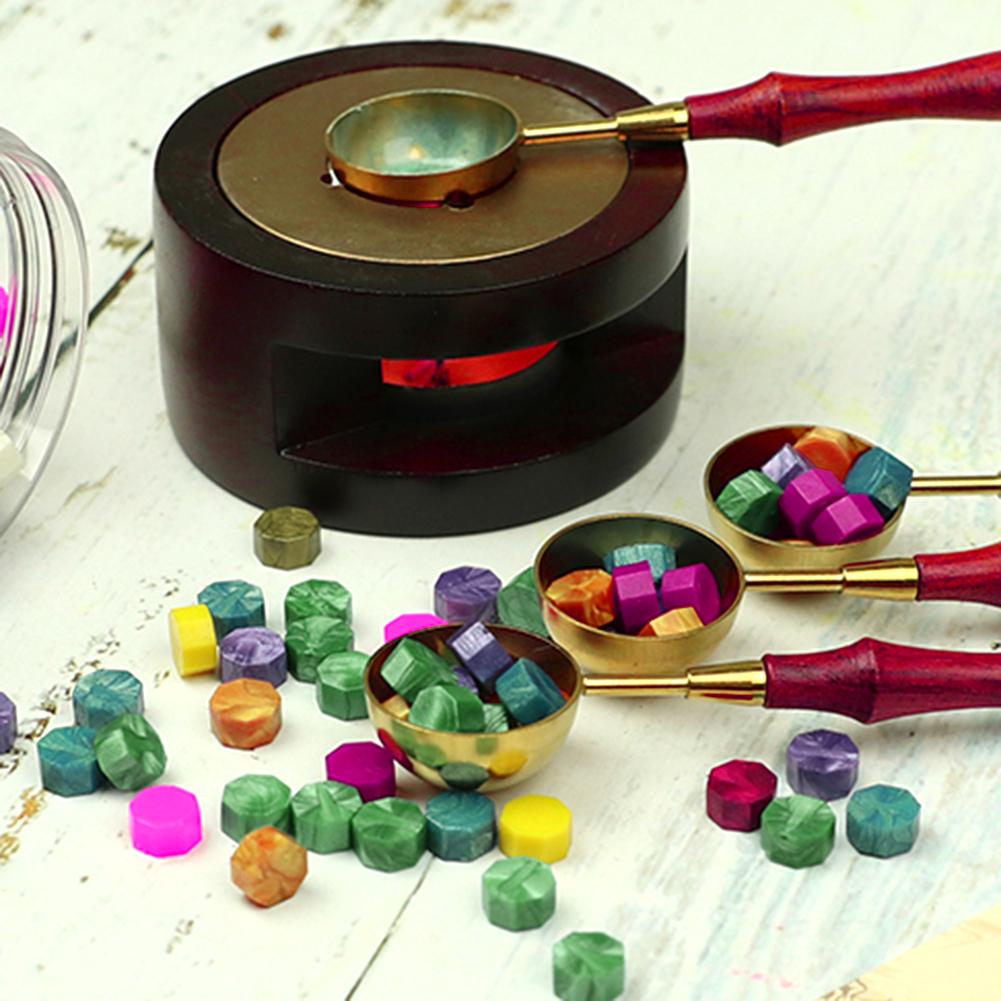 60/100pcs Vintage Octagon Granule Sealing Wax Beads DIY for Personal Letters Wedding Stamping Crafts Decorative Accessories