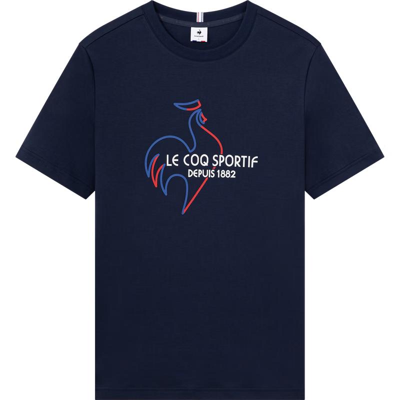 Le Coq Sportif Men s Breathable Cotton Crew Neck T-Shirt M
