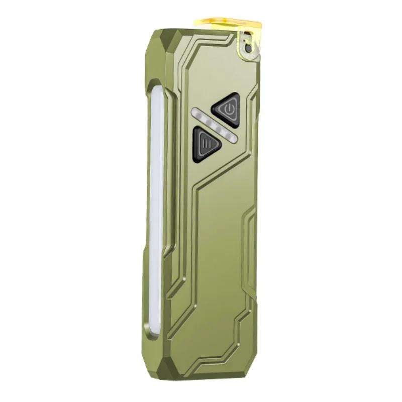 1000 Lumen RGB LED Taschenlampe mit buntem Seitenlicht Wiederaufladbares Arbeitslicht Magnetischer Clip an Tasche Licht Notfall Arbeit