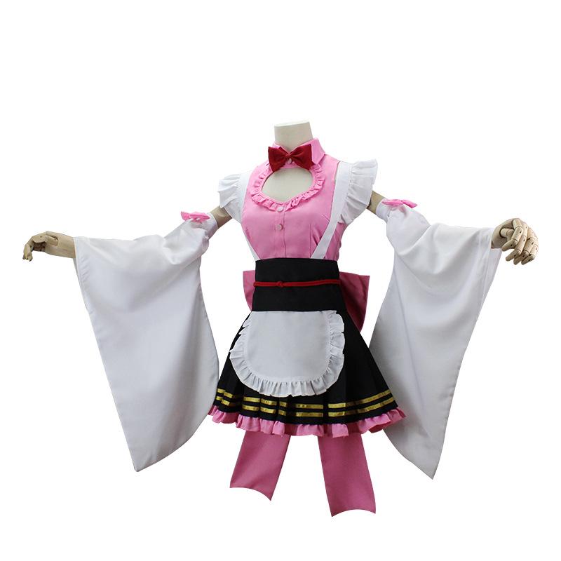 Demon Slayer Kanroji Mitsuri Maid Cosplay Outfit - Full Set Available