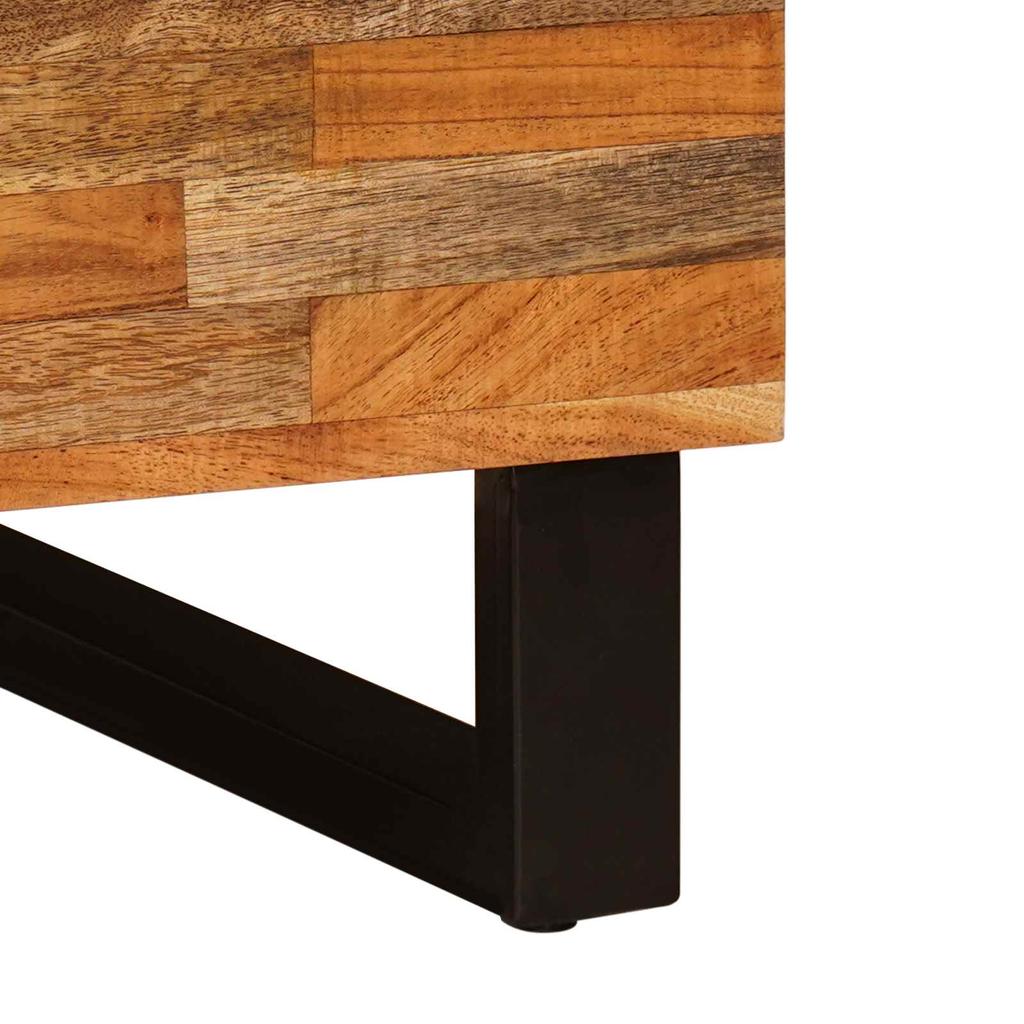 Coffee Table Brown 80 X 50 X 40 Cm Solid Mango Wood