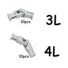 Technical Parts 10Pcs Universal Joint Connector Construction Bricks 3L 61903 4L 9244 Cardan Joint Blocks DlY Learning Leduo Playthings