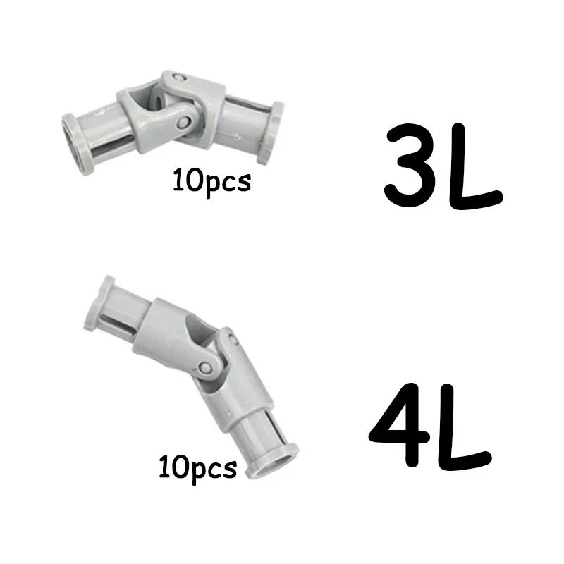 Technical Parts 10Pcs Universal Joint Connector Construction Bricks 3L 61903 4L 9244 Cardan Joint Blocks DlY Learning Leduo Playthings