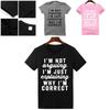 Letter Print Solid Color Streetwear T Shirt For Women With Cotton Blend Casual Top