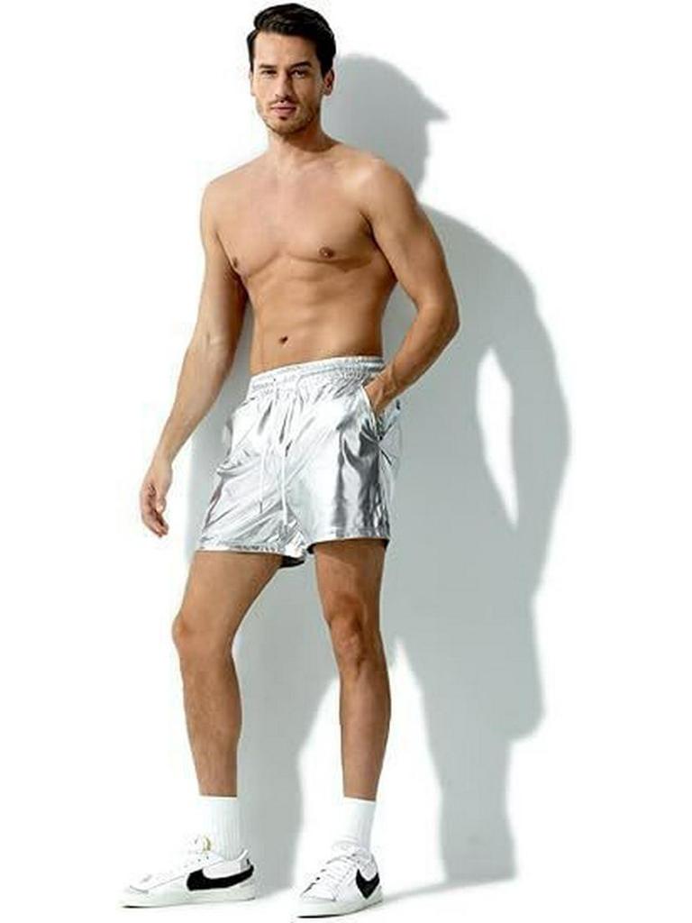 Men's Cross-border Patent Leather Beach Shorts: Casual Three-Color Design