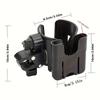 2-in-1 Universal Kinderwagen Wasserbecherhalter mit Handyhalter, Universeller Flaschenhalter für Rollstuhl-Kinderwagen-Zubehör
