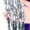 Albero di Natale Decorazione 18cm*1M Filamento Luminoso Decorazione Festa di Natale DIY Foglio di Alluminio Pioggia Ornamento