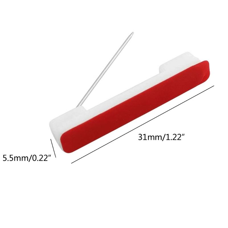 31mm Plastic Pin with Glue Can Be Pasted Brooch Work Number Plate Name Paste Diy Jewelry Accessories for Women Men