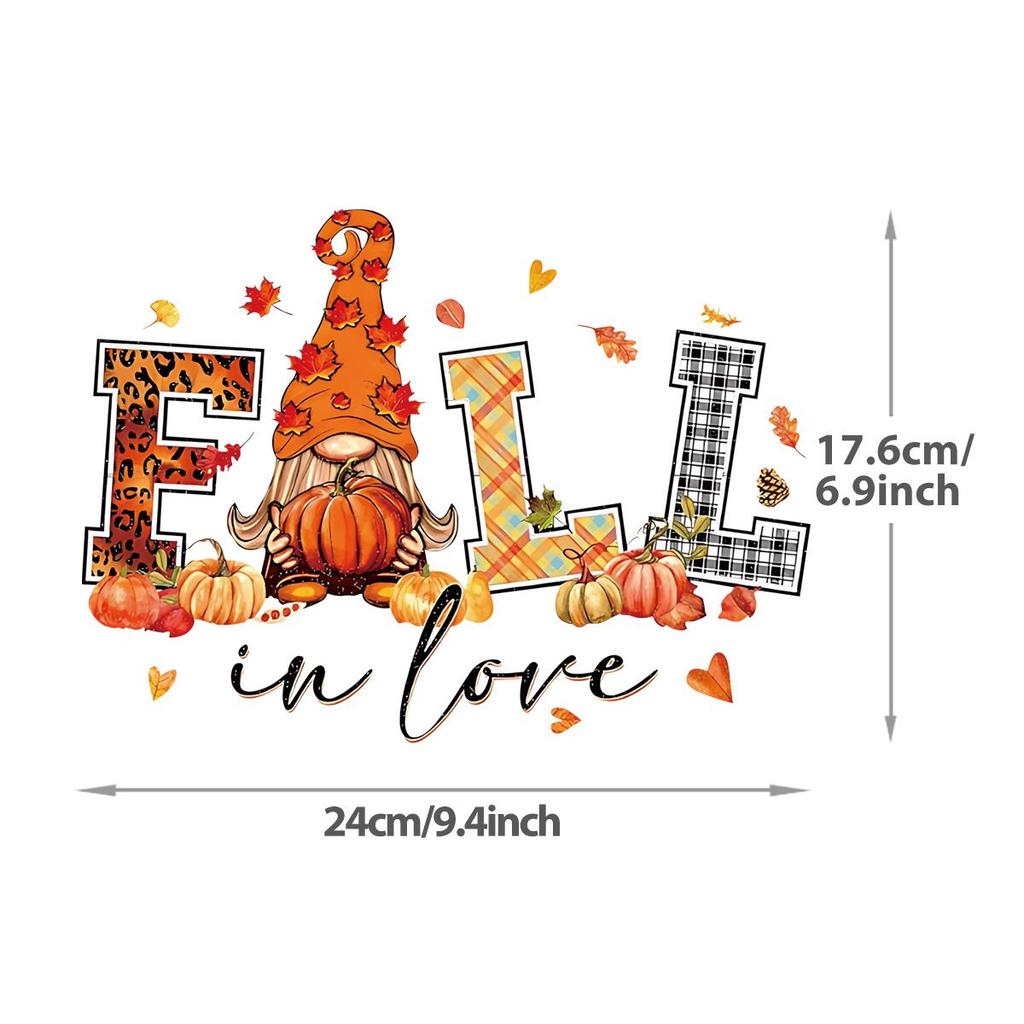 Bügeleisen-Transfers für Kleidung, saisonale Herbstaufnäher, Kapuzenpullover, Aufkleber für T-Shirts, Heißpress-Applikationen