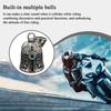 Motorcycle Bell Decor Evil Eye Motorcycle Bell For Luck Riding Safety Alloy Handlebar Accessory Protective Ornament For Dad