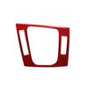 2Pcs Red Carbon Fiber Interior Gear Shift Frame Cover Trim For BMW 3 Series E46