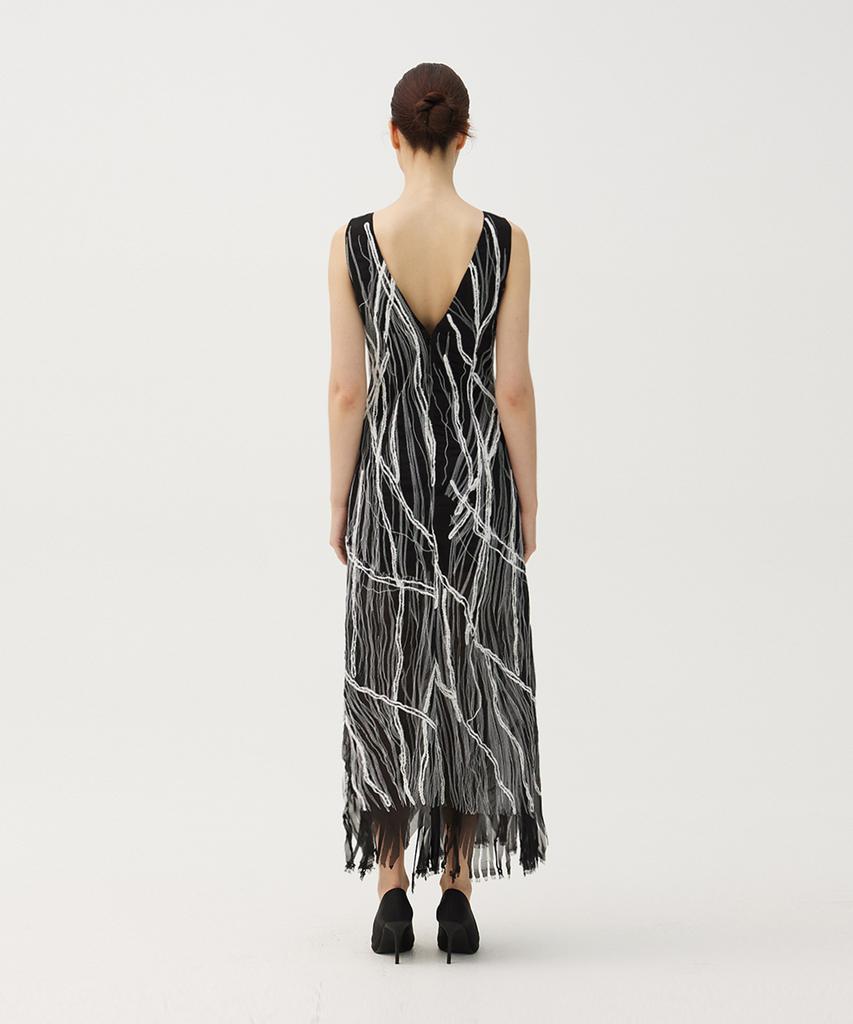 Meuameu Doodle Chiffon Dress
