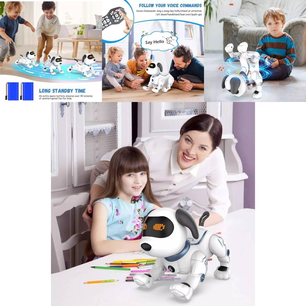 Innovative Remote Control Programming Trick Dog Interactive Robot Toy For Kids