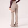 Women's High-Waisted Butt-Lifting Slightly Flared Openwork Breathable Slimming Yoga Leggings