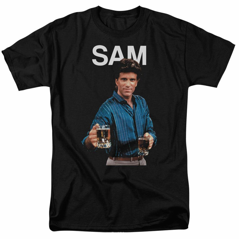 Cheers Sam T Shirt Mens Licensed Classic TV Merchandise Sam Malone Black S