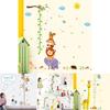 Vibrant Growth Height Chart Removable Wall Decal For Kids And Baby Room Decor