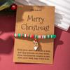 European and American Christmas popular soft pottery bracelet, elk snowman Christmas tree alloy pendant, gift jewelry