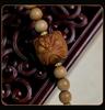 Indian Sandalwood Multi-Circle Bracelet with Horse Racing Ring - Retro Chinese Style Buddhist Prayer Beads.