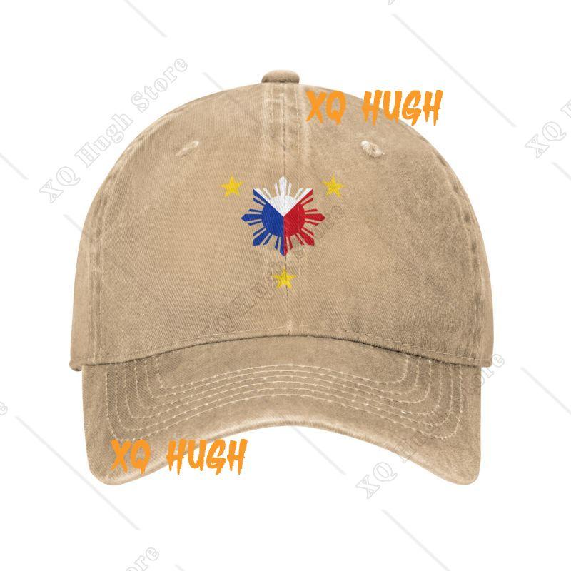 Boné de Baseball Personalizado com 3 Estrelas e um Sol Bandeira das Filipinas para Mulheres Homens Algodão Ajustável Boné de Pai Performance