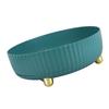 Rotatable Storage Tray Plastic Large Capacity Rotating Organizer Tray Desktop Rotatable Tray for