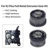 Heavy Duty Two Metal Extruder Gear Set High Wear Resistance Easy Replacement for K2 Plus Continuous Printing
