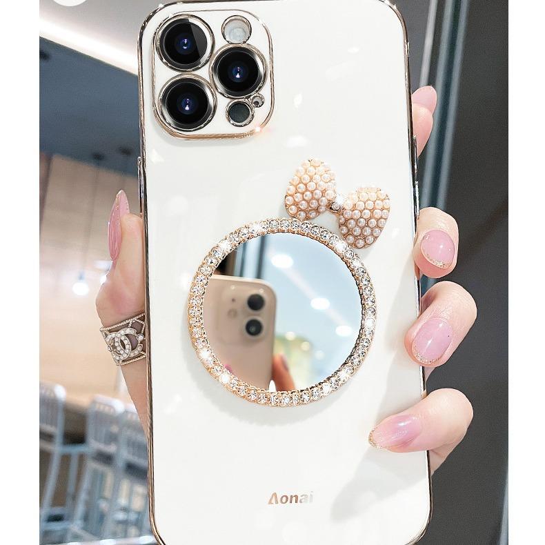 Suitable for Apple 15 Phone Case Electroplated Mirror, IPhone16 Protective Case, 13/14Pro Max Creative