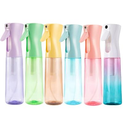 Hair Spray Bottle for Dry Hair Plastic Transparent Ultra Fine Water Spray Bottle Reusable Barber Supplies for Professional Styli