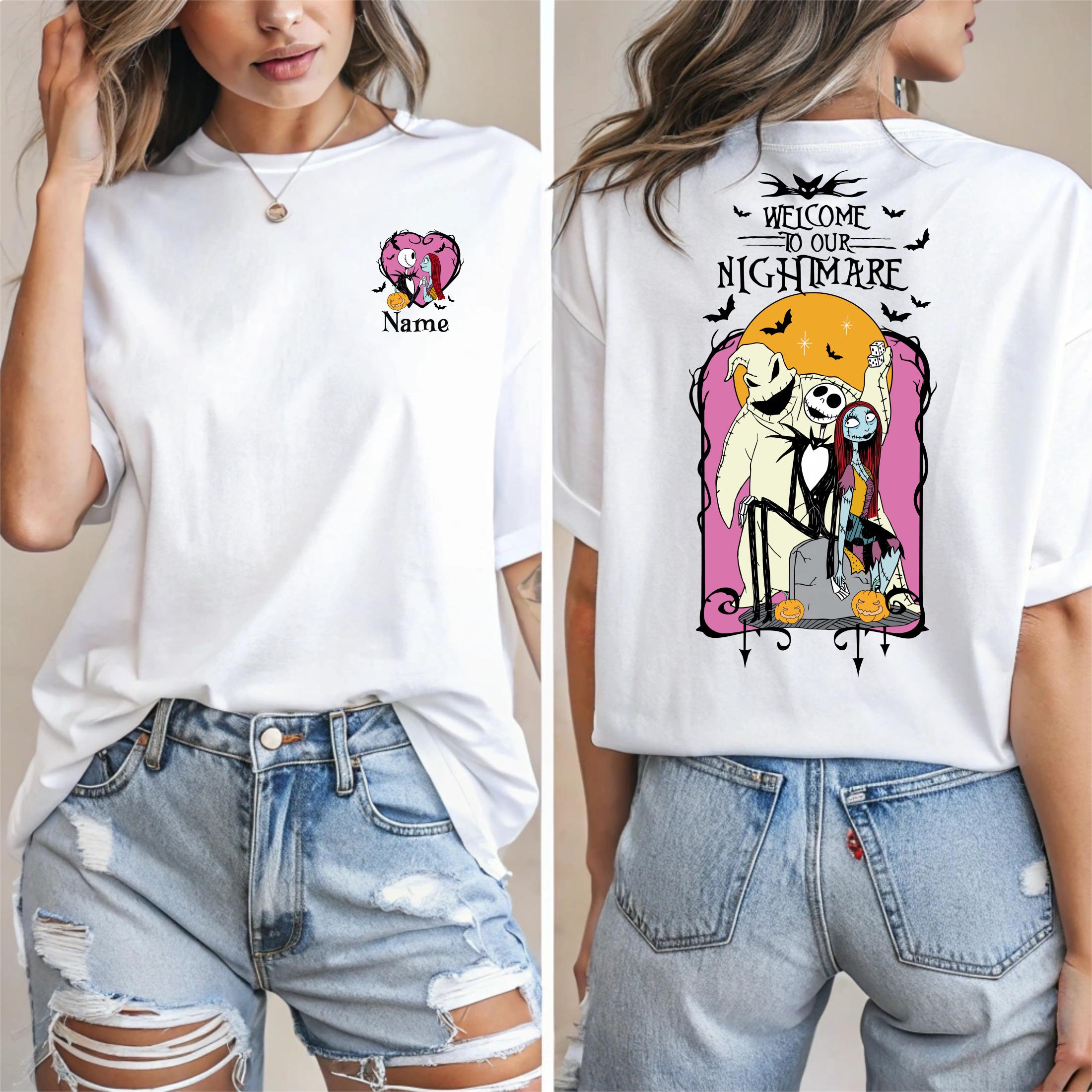 Nightmare Halloween Shirt Halloween Tshirt Four Seasons Unisex Pure Cotton Casual Fashion Tshirt S