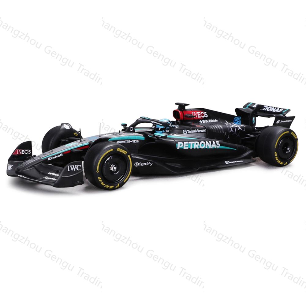 Bburago 1:24 Mercedes 2024 AMG W15 E Performance #44 #63 Lewis Hamilton F1 Fórmula Coche Estático Aleación Fundición a Presión Modelo