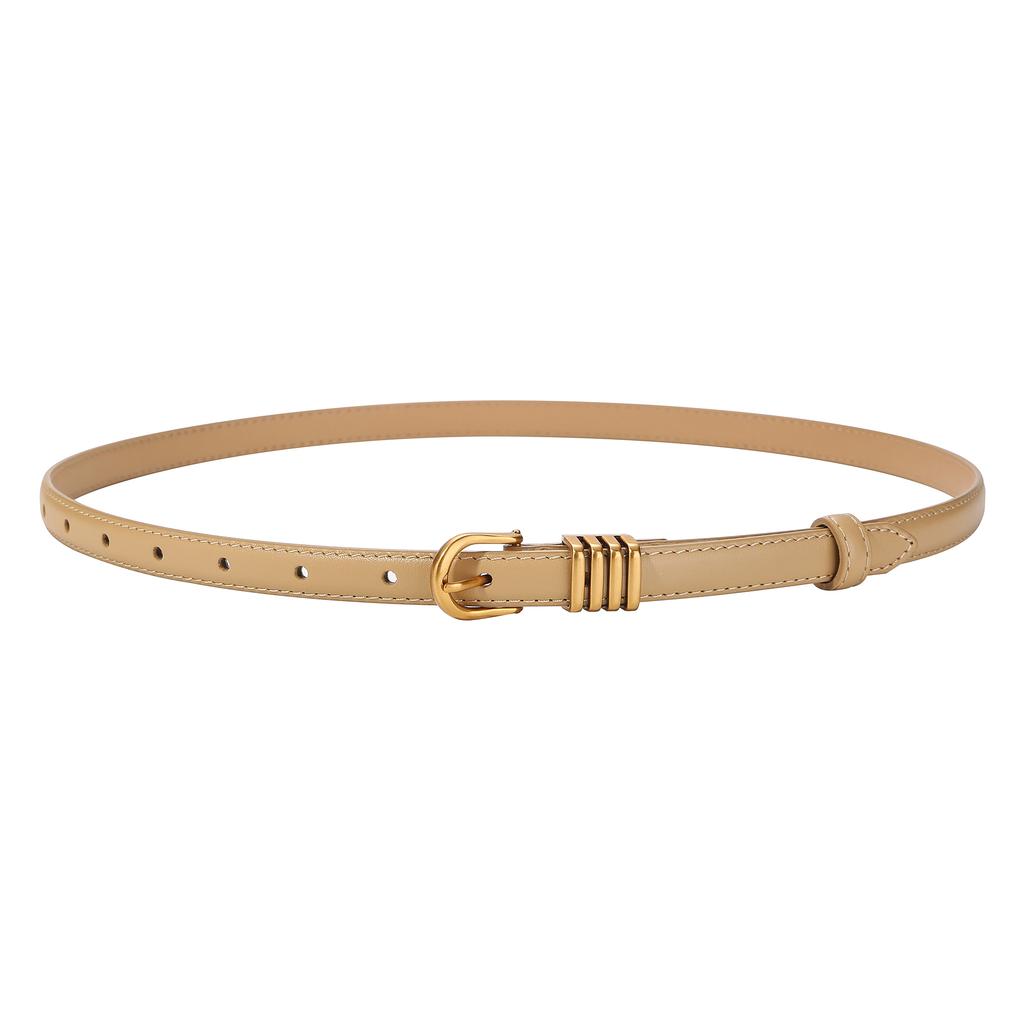 New 2026 Women Belt Fashion Skinny Thin Belts with Metal Buckle Ladies Vintage Waistband for Dress Jeans