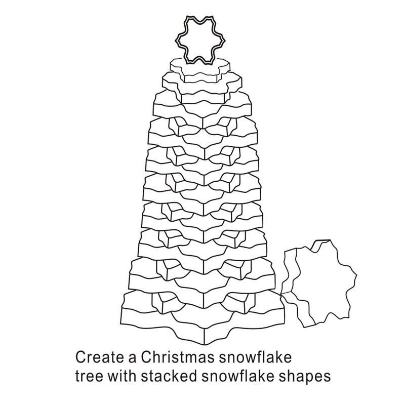 Christmas Cookie Cutters Stainless Steel Snow Form Biscuit Mold DIY Fondant Chocolate Cake Decorating Tools