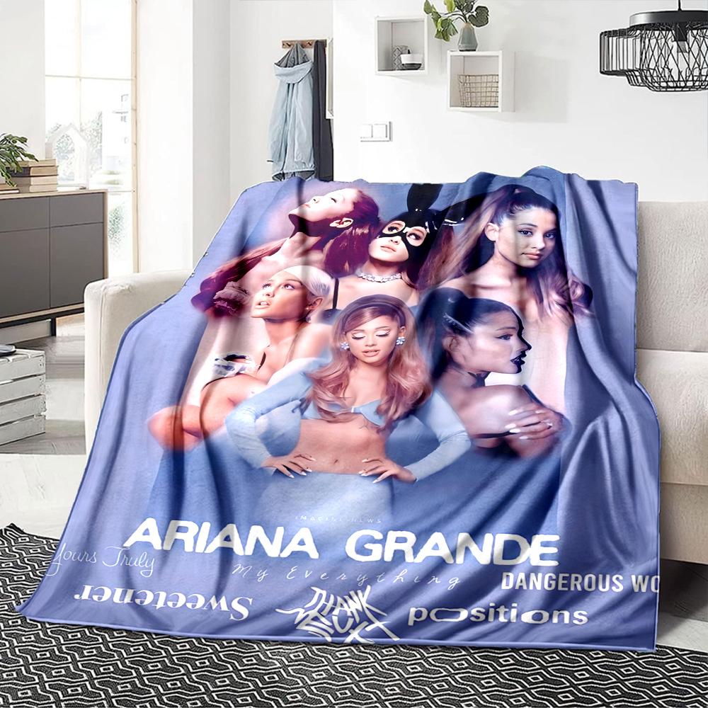 Ariana Grande'S Music Evolution Blanket Soft Throw Blanket For Home Bedroom Bed Sofa Travel Office Solid Christmas Blanket