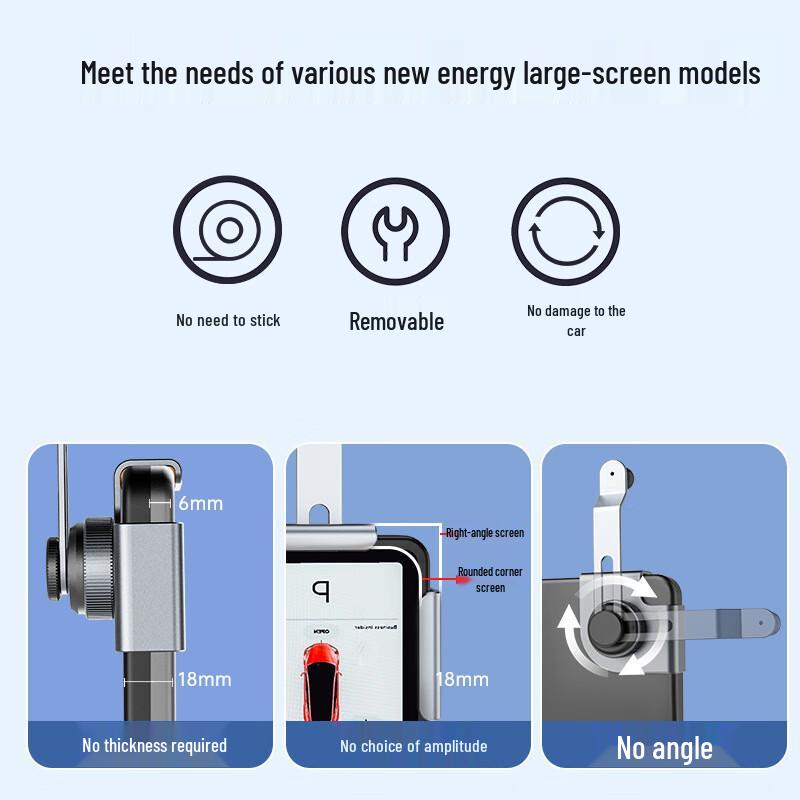 OIMG Magnetic Phone Holder with Car Screen & Truck Fridge Mount