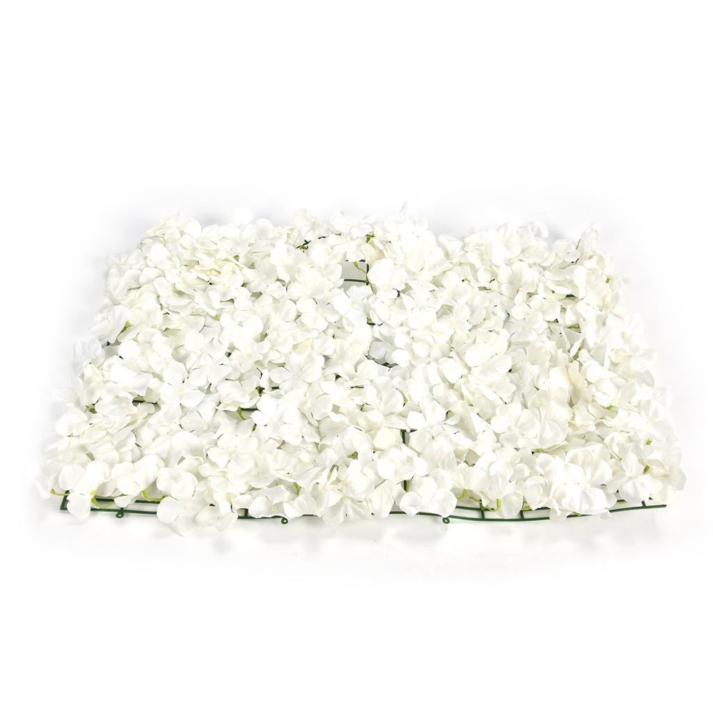 Artificial Flowers Wall DIY Silk Flower Decoration for Wedding Party Stage Background White