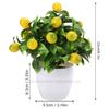 Artificial Lemon Tree Decor Fake Lemon Plants Artificial Lemon Tree Bonsai Fake Greenery Mini Lemon Tree Potted for Home Office