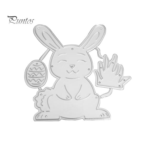 

Пасхальный кролик яйцо резки умирает DIY скрапбук бумажная карта ремесло декор трафарет плесень серебряный