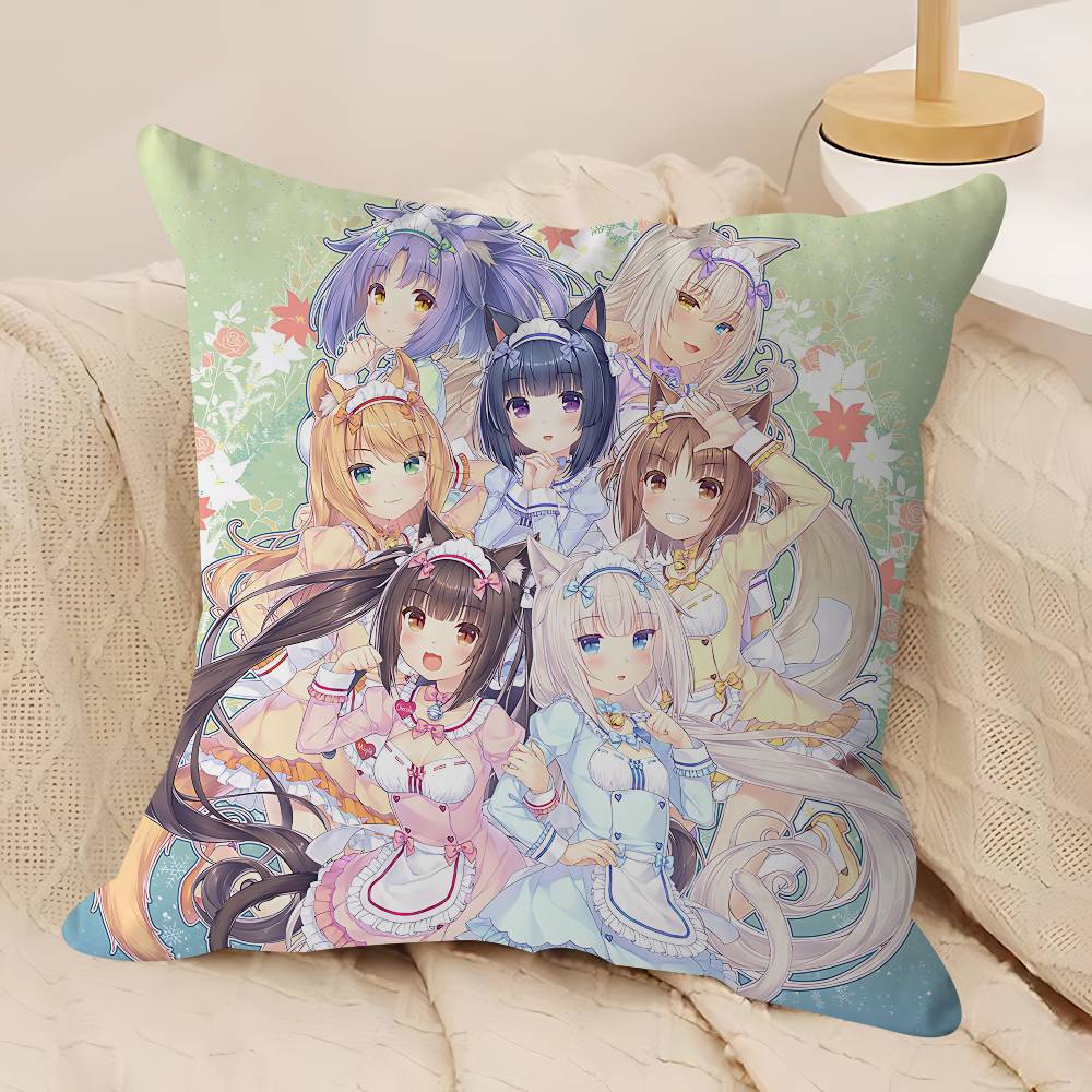 SPEL-N-Nekopara-V-Vanilla Stitch Lyckodrake Kuddfodral Soffkuddfodral Hemrum Dekoration Barnpresent