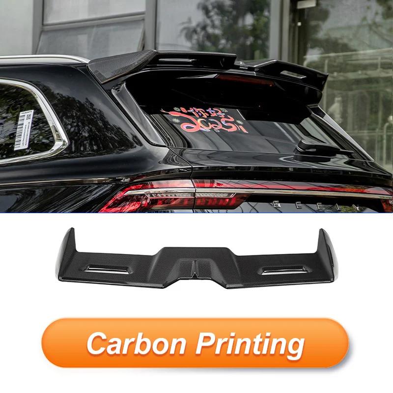 For Geely Monjaro Xingyue L 2021 22 23 24 25 Rear Roof Trunk Lid Car Spoiler Wing Black Carbon MC Style Exterior Accessories