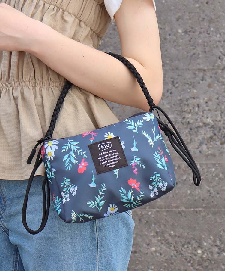 [KiU and BleuBleuet] BleuBleuet KiU Paracord Sacoche Pouch Shoulder Bag (Flower NV)