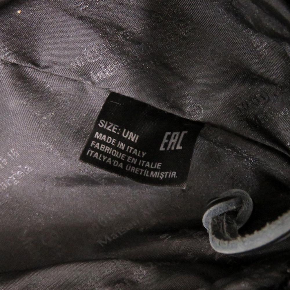 Used AUTHENTIC Maison Margiela S55WB0072 with 4 stitches Waist Pouch Black Canvas