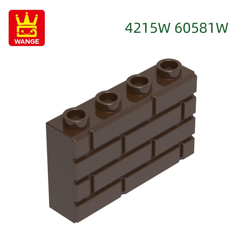 52Pcs/Lot 4215W 60581W 2x4 Thick Wall Construction Bricks MOC House Contruction Works With featuring Blocks Kids Playthings Gift Idea