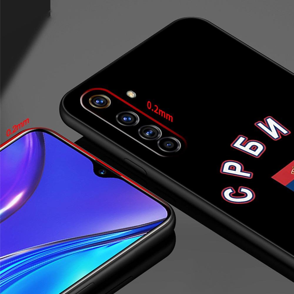 Serbia Flag For Realme 11 10 9 8 5G 7 6 GT2 Pro Plus C21 C11 C25 C35 Soft Silicone Cover For Realme GT Neo 2 3 3T Phone Case