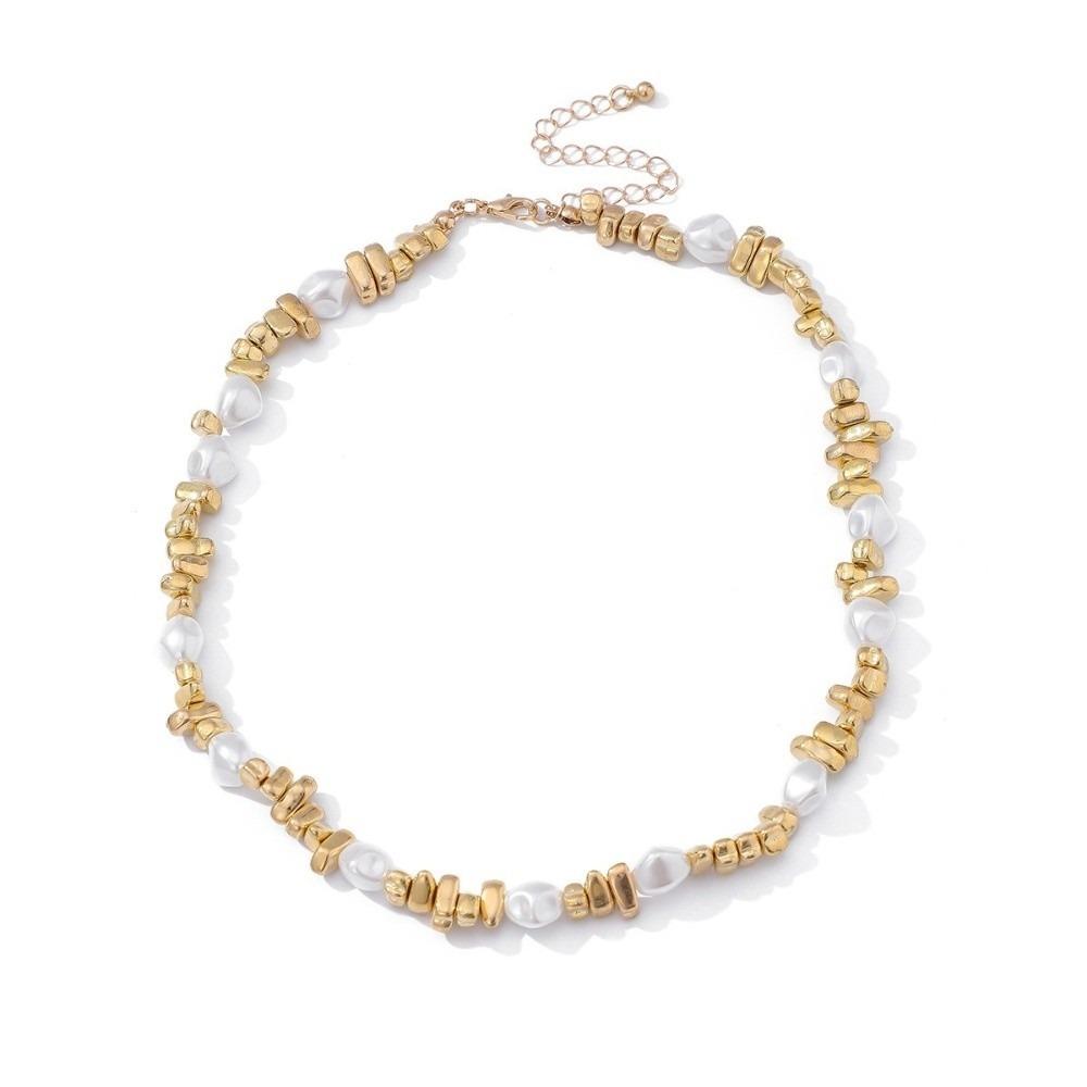 Boho Bead Necklace Geometric Clavicle Chain Vintage Love Heart Choker  Ladies