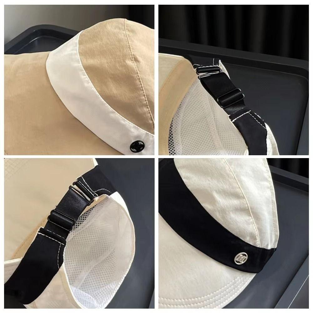 Anti UV Summer Wide Brim Sunhat Korean Style Woman's Sunshade Hat Fisherman Ponytail Caps Golf