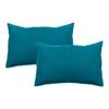 Set of 2 Palace Pure Washed Dyed Cotton Pillowcases 63 Threads/cm² South Wind - Palace Lagoon - Set of 2 Pillowcases 50 X 70 Cm