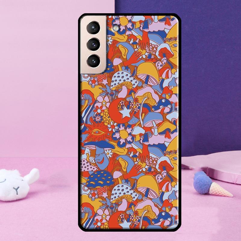 

Psychedelic Mushrooms Florals Phone Case For Samsung Galaxy S25 Ultra S24 Ultra S9 S10 S20 S21 S22 Plus S23 S24 FE Cover Galaxy S23 FE
